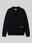 Swetry dla chłopców - Kurtka o kroju regular fit z efektem dzianiny model ‘JORN’ - miniaturka - grafika 1