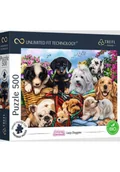 Puzzle - Puzzle 500 Lazy Doggies TREFL - miniaturka - grafika 1