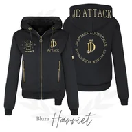 Koszulki jeździeckie - Bluza z zamkiem JD Attack Harriet - miniaturka - grafika 1