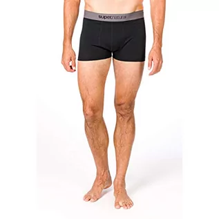 Spodnie męskie - super.natural super. Natural męska M Base Mid 175 Merino boxershort, czarny, m SNM003860 - grafika 1
