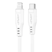 Kable USB - Acefast kabel MFI USB Typ C - Lightning 1,2m, 30W, 3A biały (C3-01 white) C3-01-C-L white - miniaturka - grafika 1