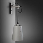 Lampy ścienne - Lampa Hooked Wall Large Szara/Stal [A9021L] - miniaturka - grafika 1