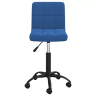 Fotele i krzesła biurowe - vidaXL Obrotowe krzesło biurowe, niebieskie, tapicerowane aksamitem! 334360 - miniaturka - grafika 1
