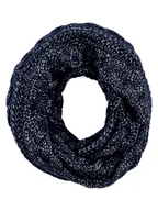 Apaszki i szaliki damskie - Damski komin o grubym splocie granatowy Passigatti - miniaturka - grafika 1