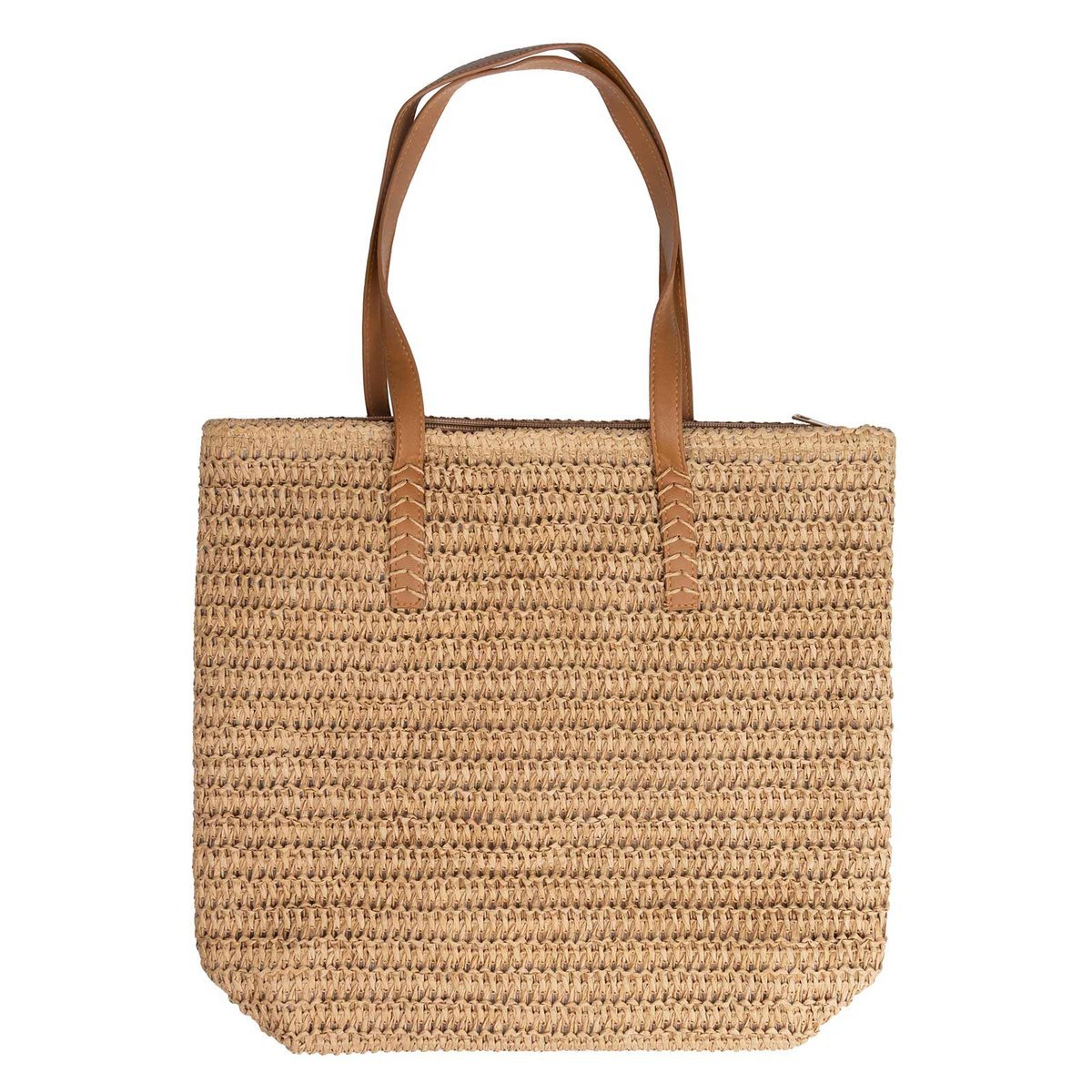 TORBA damska DUŻA SŁOMIANA pleciona plażowa KOSZYK shopper na lato