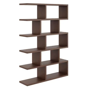 Minimalistyczny regał w kolorze wenge stojący lub wiszący P2-F13 - Półki do salonu - miniaturka - grafika 1