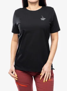 Koszulka bawełniana damska Mammut Core T-Shirt Snow - black - Koszulki i topy damskie - miniaturka - grafika 1
