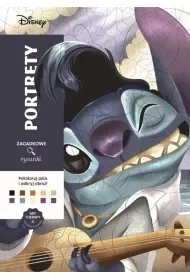 Disney. Portrety. Zagadkowe rysunki. Art therapy. Kolorowanka antystresowa - Poradniki hobbystyczne - miniaturka - grafika 1