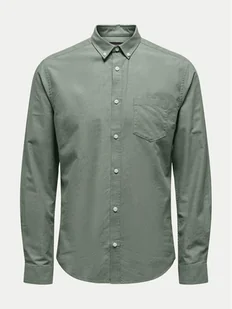 Only & Sons Koszula Alvaro 22006479 Zielony Slim Fit - Koszule męskie - miniaturka - grafika 1