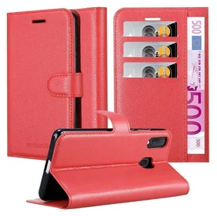 Etui ochronne Cadorabo do Samsung Galaxy A40 w kolorze czerwonym etui na telefon komórkowy z magnetycznym zamknięciem - Etui i futerały do telefonów - miniaturka - grafika 1