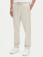 Spodnie męskie - Mustang Spodnie materiałowe Milano 1016330 Biały Tapered Fit - miniaturka - grafika 1
