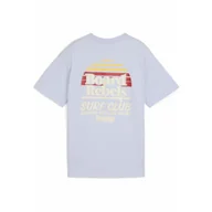 Odzież sportowa dziecięca - Młodzieżowa koszulka Mid 90s z grafiką PUMA Cool Weather Blue - miniaturka - grafika 1