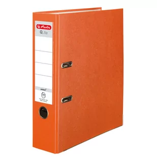 Herlitz SEGREGATOR A4 8cm Q.FILE PP POMARAŃCZOWY - Segregatory - miniaturka - grafika 1
