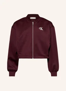 Calvin Klein Bluzon Z Dżerseju braun - Kurtki damskie - miniaturka - grafika 1