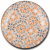 Talerze - Talerz porcelanowy, MAIOLICA ORANGE, obiadowy, płytki, na obiad, 27 cm kod: O-10-099-131 - miniaturka - grafika 1