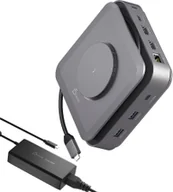 Stacje dokujące i replikatory portów - j5create JCD3199P-FN stacja dokująca Przewodowa USB 3.2 Gen 2 3.1 Gen 2 Type-C Szary - miniaturka - grafika 1