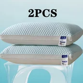 Inne - TEMU 2 Szt. Chłodzący, Oddychający Poduszka Z Tofu, Podtrzymująca Szyję, Wygodna I Łatwa , Poduszka Wypełniona Poliestrowymi Włóknami, Można Prać W - miniaturka - grafika 1