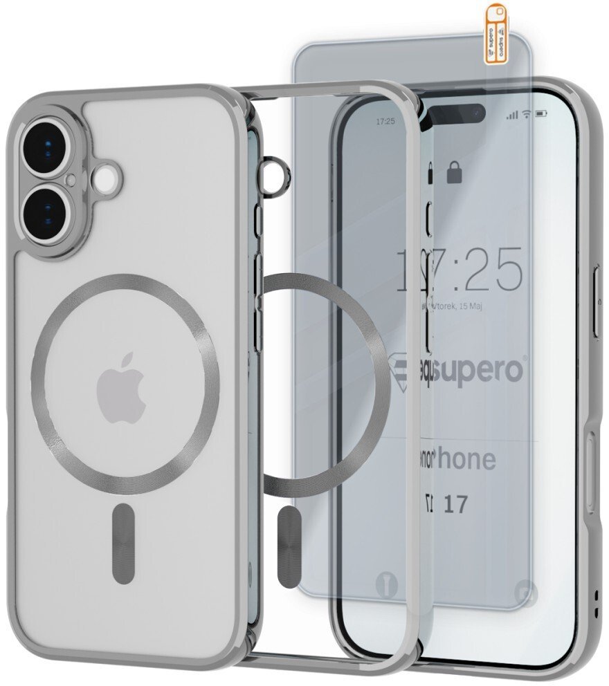 SUPERO Etui MagSafe Supero do iPhone 17, srebrne 1