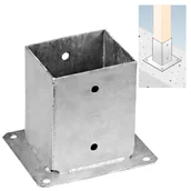 Zawiasy, okucia i inne akcesoria - Podstawa słupa 101x150x2 - miniaturka - grafika 1