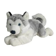 Zabawki interaktywne dla dzieci - Maskotka Pies Husky Leżący Duży Pluszak 50cm Miękka Przytulanka Miś Piesek - miniaturka - grafika 1