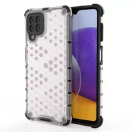 Etui i futerały do telefonów - Honeycomb etui pancerny pokrowiec z żelową ramką Samsung Galaxy A22 4G przezroczysty - miniaturka - grafika 1