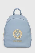 Plecaki - Love Moschino plecak damski kolor niebieski mały gładki - miniaturka - grafika 1