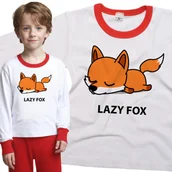 Piżamy dla dziewczynek - Piżama dziecięca Leniwy Lis Lisek 98/104 - VoloDonum - miniaturka - grafika 1