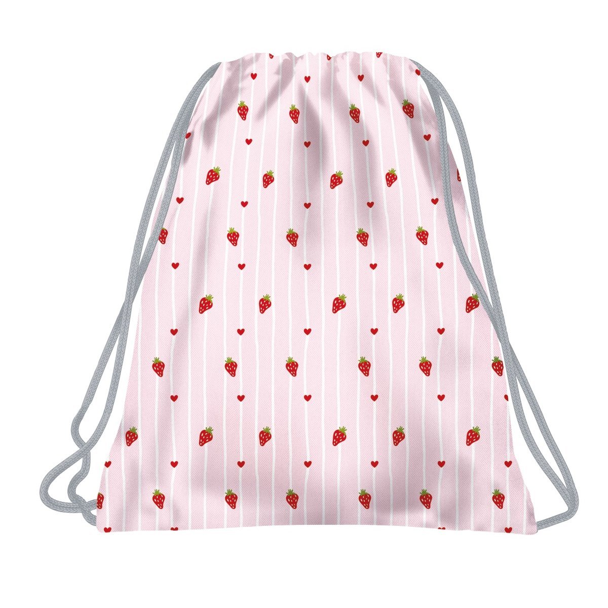 Worek szkolny dla dziewczynki BackUP, pink love, różowy