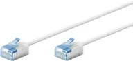 Kable komputerowe i do monitorów - Kabel LAN Patchcord CAT 6A EXTRA FLEX biały 0.15m-Kabel LAN Patchcord CAT 6A EXTRA FLEX biały 0.15m - miniaturka - grafika 1