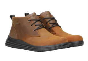 Buty trzewiki męskie SKECHERS PROVEN CONKLIN wygodne brązowe 44 EU - Botki męskie - miniaturka - grafika 1