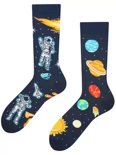 Kosmos Todo Socks, Kosmonauta, Planety, Słońce Kolorowe Skarpetki - Skarpetki męskie - miniaturka - grafika 1