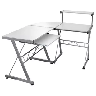 Vidaxl narożne biurko komputerowe, czarne, 132x112x99 cm - Biurka Vidaxl narożne biurko komputerowe, czarne, 132x112x99 cm - Biurka - miniaturka - grafika 1