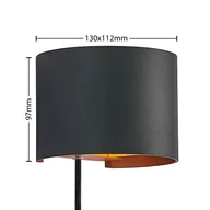 Lampy ścienne - Arcchio Zuzana kinkiet aluminium, okrągły, czarny - miniaturka - grafika 1