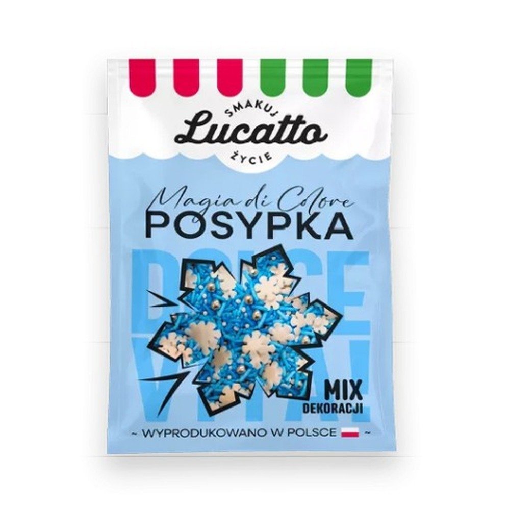 Luc Posypka Niebieskie Śnieżynki 30 g
