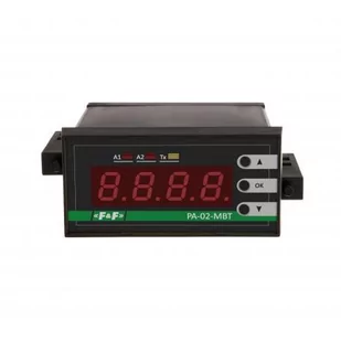 Panelowy przetwornik sygnałów F&amp;F MAX-PA-02-MBT tablicowy przekaźnik analogowy 0÷20mA / 0÷10V, styk 2 x NO/NC (2x6A) czarny - Sterowniki i przekaźniki - miniaturka - grafika 1