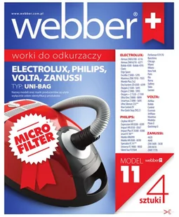 Webber Worek do odkurzacza WEBBER 11 (4 sztuki) - Worki do odkurzaczy - miniaturka - grafika 1