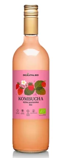 KOMBUCHA POZIOMKOWA BIO 750 ml - DELIKATNA (ZAKWASOWNIA) - Herbata - miniaturka - grafika 1