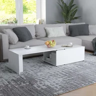 Ławy i stoliki kawowe - vidaXL Stolik kawowy, biały, 150x50x35 cm, płyta wiórowa vidaXL - miniaturka - grafika 1