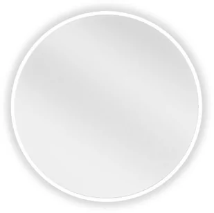 Mexen Loft lustro łazienkowe okragłe 50 cm, rama biała - 9850-050-050-000-20 - Lustra - miniaturka - grafika 1