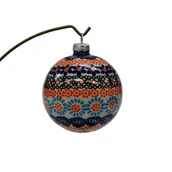 Bombki - Ceramiczna bombka duża Ceramika Bolesławiec - miniaturka - grafika 1