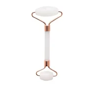 Pozostałe urządzenia kosmetyczne - Fluff Face Roller Masażer Do Twarzy Biały Jadeit - miniaturka - grafika 1