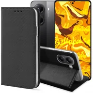 Etui i futerały do telefonów - ETUI Z KLAPKĄ DO XIAOMI POCO X7 PRO 5G CZARNE ZAMYKANE MAGNETYCZNE KABURA - miniaturka - grafika 1