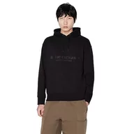 Bluzy męskie - Armani Exchange Męska bluza z kapturem Cotton Frenc Terry Utility Logo Drop Shoulder Pullover Hoodie Hooded Hoodie, czarny, XL - miniaturka - grafika 1