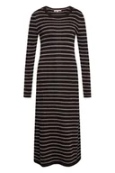 Sukienki - Sukienka damska Tommy Hilfiger Lurex Stripes dzianinowa dopasowana-L - miniaturka - grafika 1