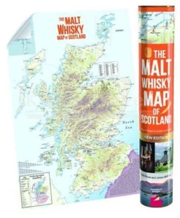 The MALT WHISKY MAP OF SCOTLAND: Folded, Rolled, Tubed - Pozostałe książki - miniaturka - grafika 1