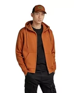 Bluzy męskie - G-STAR RAW Męska bluza z kapturem Premium Core Zip Sweats, Pomarańczowy (Rooibos Tea D16122-c235-g052), M - miniaturka - grafika 1
