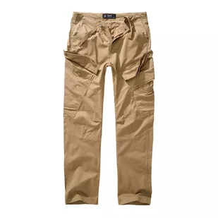 spodnie bojówki ADVEN TROUSERS SLIM FIT camel-S - Spodnie męskie - miniaturka - grafika 1