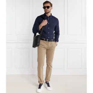 Tommy Hilfiger Lniana koszula PIGMENT DYED | Regular Fit - Koszule męskie - miniaturka - grafika 1