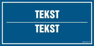 ZNAK NA ZAMÓWIENIE WZÓR D-011, PS - PŁYTA PCV 1MM FOTOLUMINESCENCYJNA; (300X150MM) - Systemy ekspozycyjne i znaki informacyjne - miniaturka - grafika 1