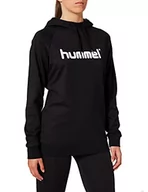 Bluzy damskie - Hummel Hummel Hmlgo Cotton bluza damska z kapturem z logo czarny czarny X-L 203517-2001 - miniaturka - grafika 1